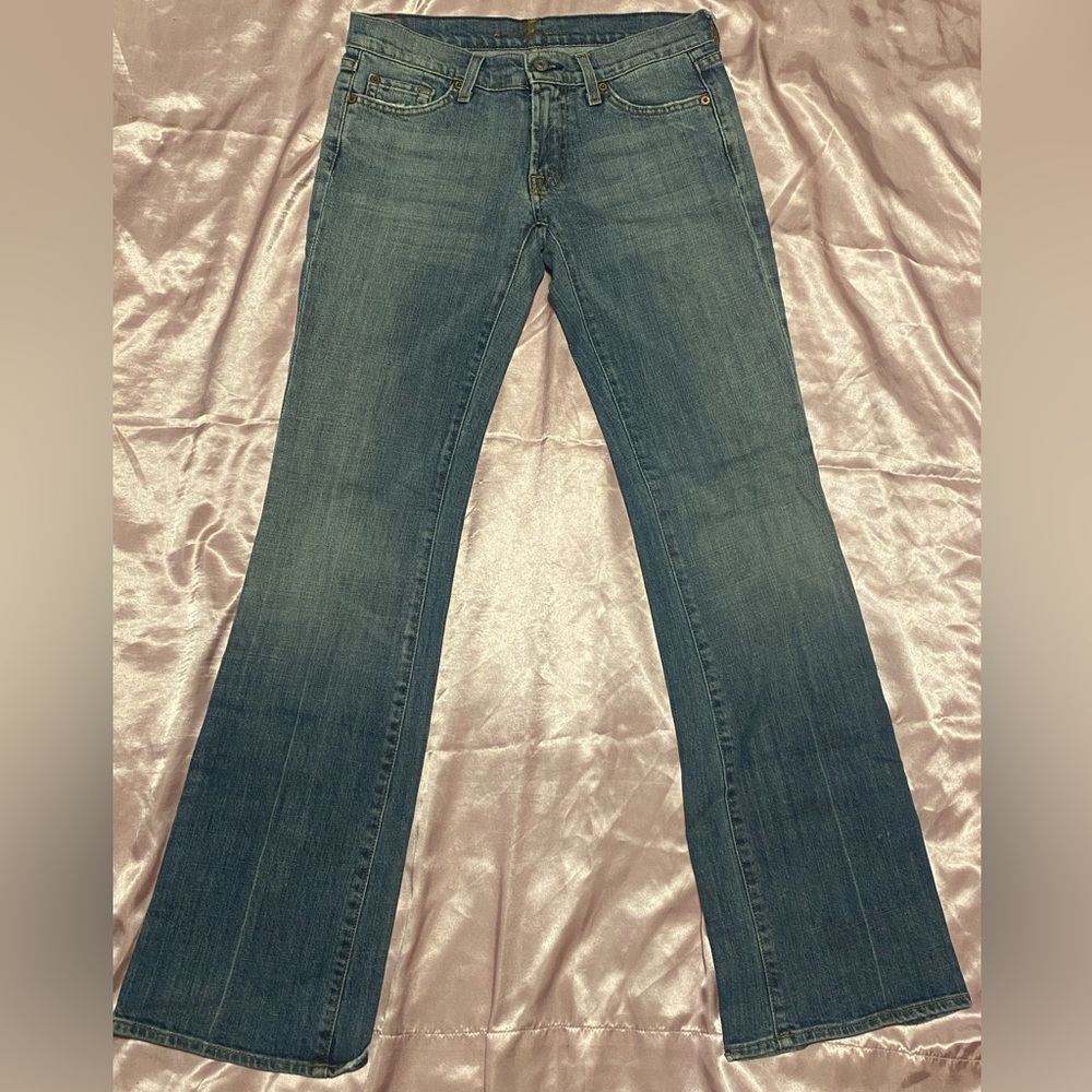 Low rise Boot cut light blue jeans